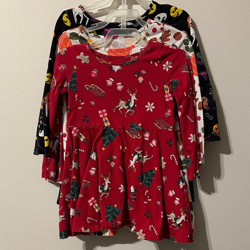 The Children's Place Holiday Print Dresses